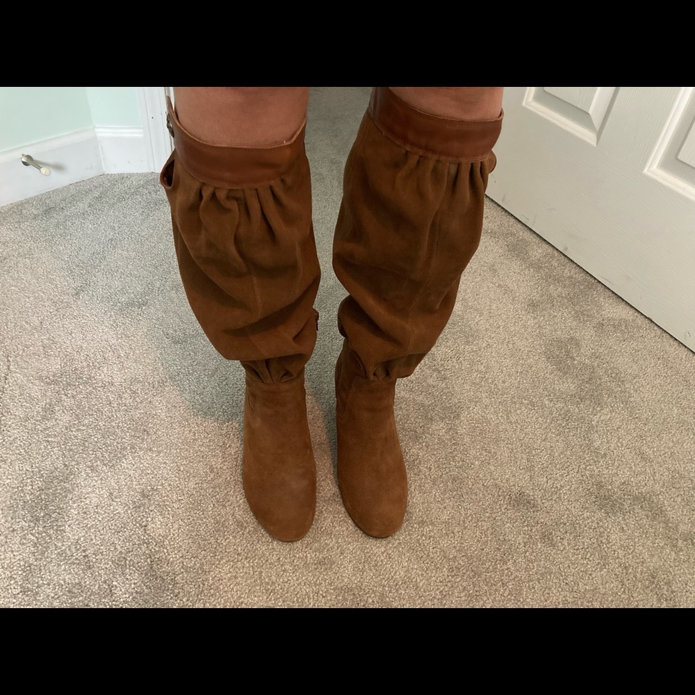 DIMKORSO tan leather boots size 8.5 vintage